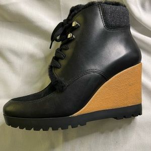 Black Cole Haan Wedge Bootie, size 9.5b